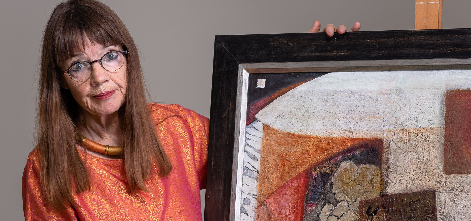 Gonny Geurts met eigen werk